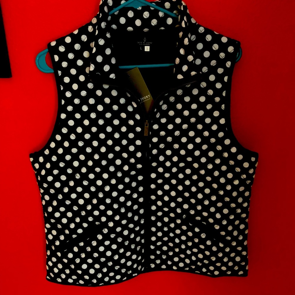Polka dot vest